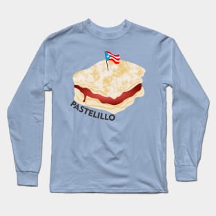 Boricua Pastelillo Puerto Rico Guava Pastry Latino Food Long Sleeve T-Shirt